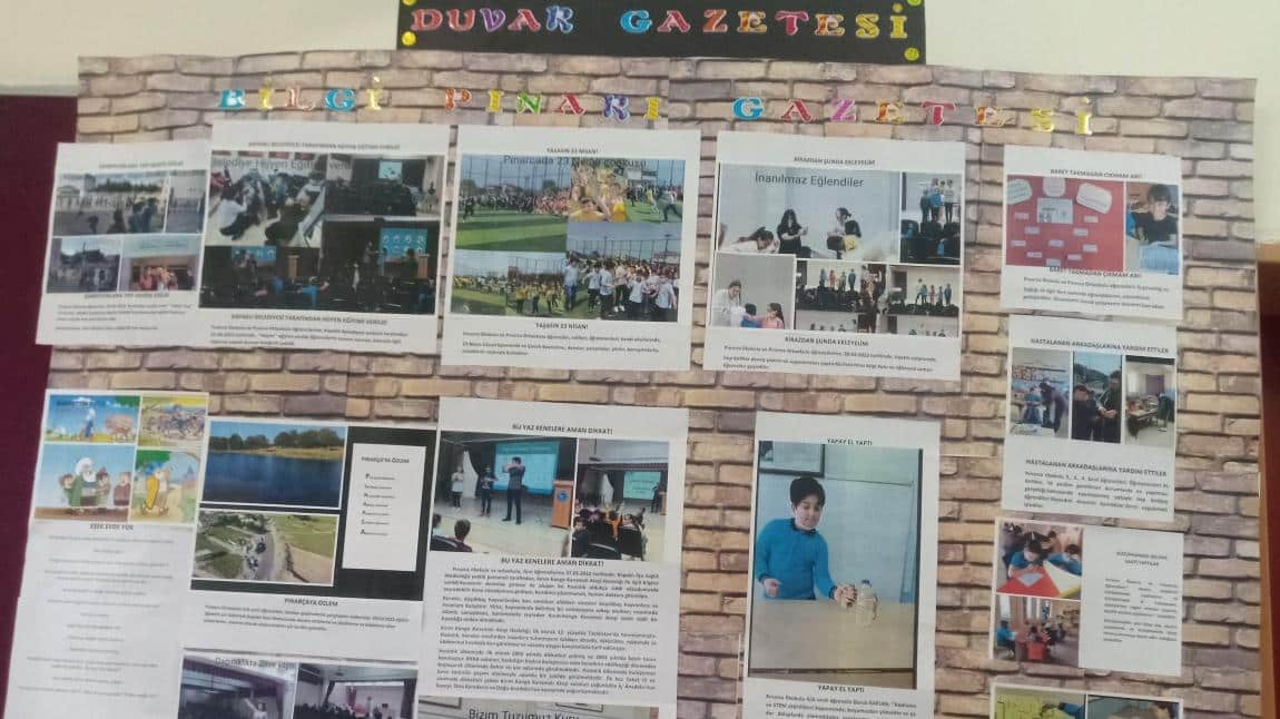 2022 Mayıs ayında, Müdür yardımcımız Necla DURAN tarafından, okulumuzda etkinliklerimiz konulu Duvar Gazetesini, öğrencilerle birlikte çıkardı